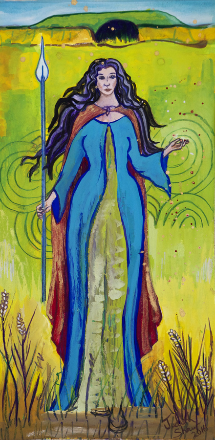 440x900 Tailtiu, Celtic Earth Goddess Of Endurance By Judith Shaw - Celtic Painting
