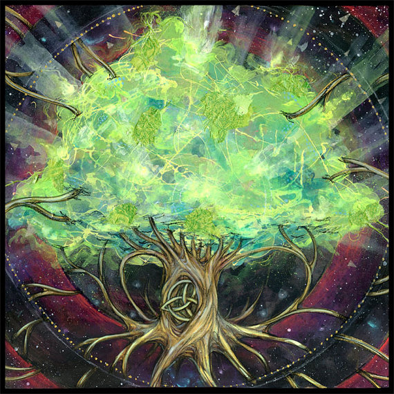 570x570 Irish Art Celtic Life Tree Celtic Art Wall Art Tree - Celtic Tree Of Life Painting