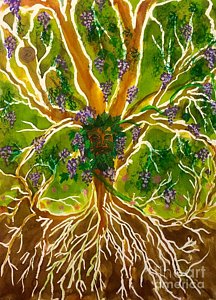 216x300 Celtic Mythology Paintings Fine Art America - Celtic Tree Of Life Painting