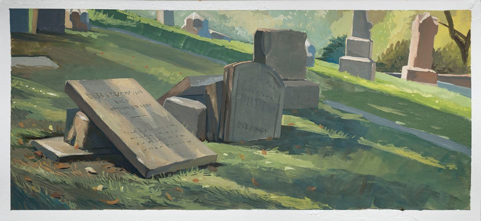 960x441 Gurney Journey Graveyard Painting Results - Cemetery Painting
