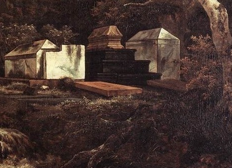 468x338 The Jewish Cemetery - Cemetery Painting