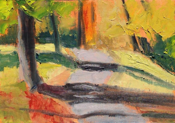 700x492 Cemetery Paintings Lauren Kindle - Cemetery Painting