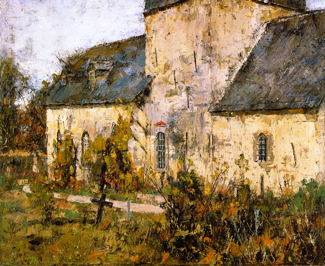 1080x883 Cemetery In Gelmeroda Painting Christian Rohlfs Oil Paintings - Cemetery Painting