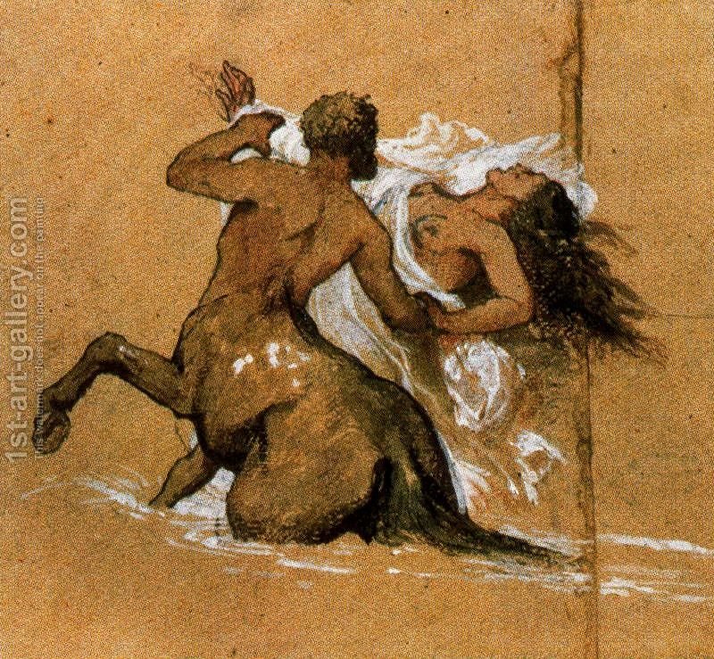 800x739 Centaur And Nymph Arnold Reproduction 1st Art Gallery - Centaur Painting