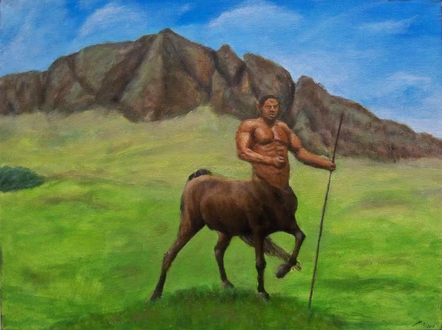 900x672 Centaur Painting By Omanoct - Centaur Painting