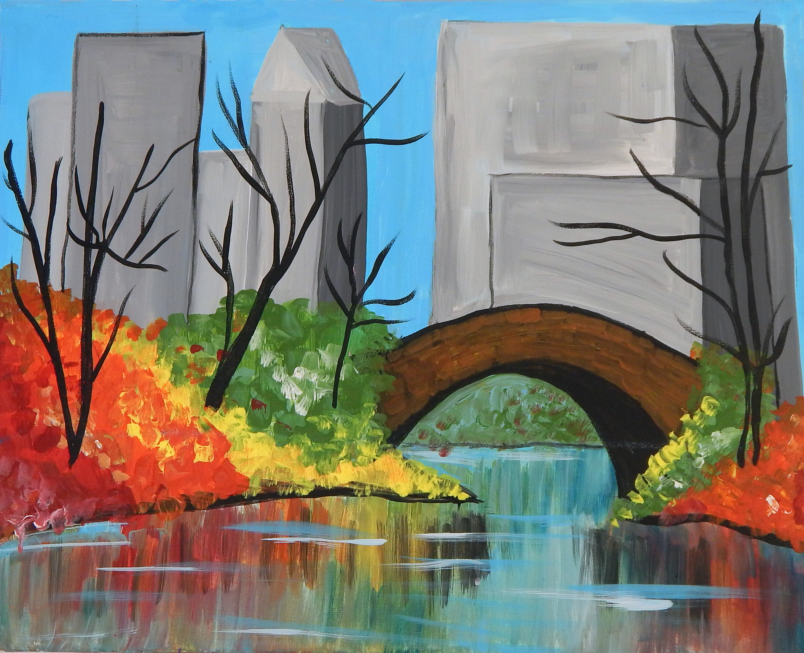 2712x2202 Central Park Paint And Sip Class We Heart Astoria - Central Park Painting