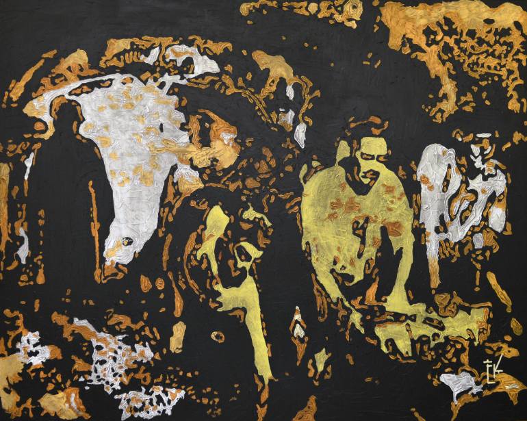 770x615 Saatchi Art Cerberus Painting By Evangelos Konstantelos - Cerberus Painting