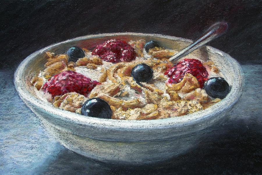 900x603 Morning Sustenance Painting By Ariel Freeman - Cereal Painting