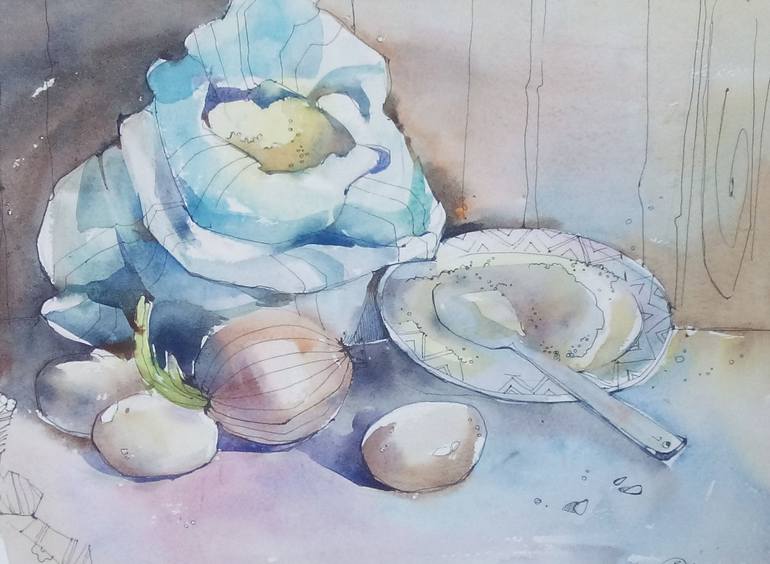 770x564 Saatchi Art Still Life Cereal Painting By Katerina Okhrimenko - Cereal Painting