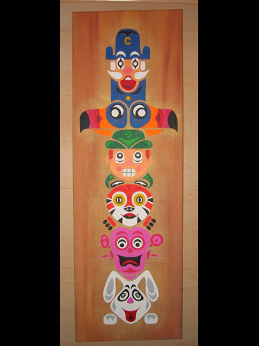 375x500 Spade Skulls, Totem Art Amp More The Cereal Totem - Cereal Painting
