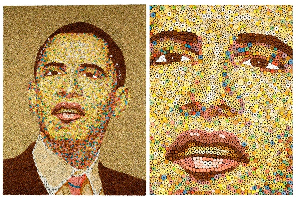 600x404 Van Gogh's Starry Night In Cereal Flavorwire - Cereal Painting