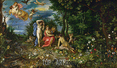 400x233 Ceres And The Four Elements Jan Bruegel The Elder Painting - Ceres Painting