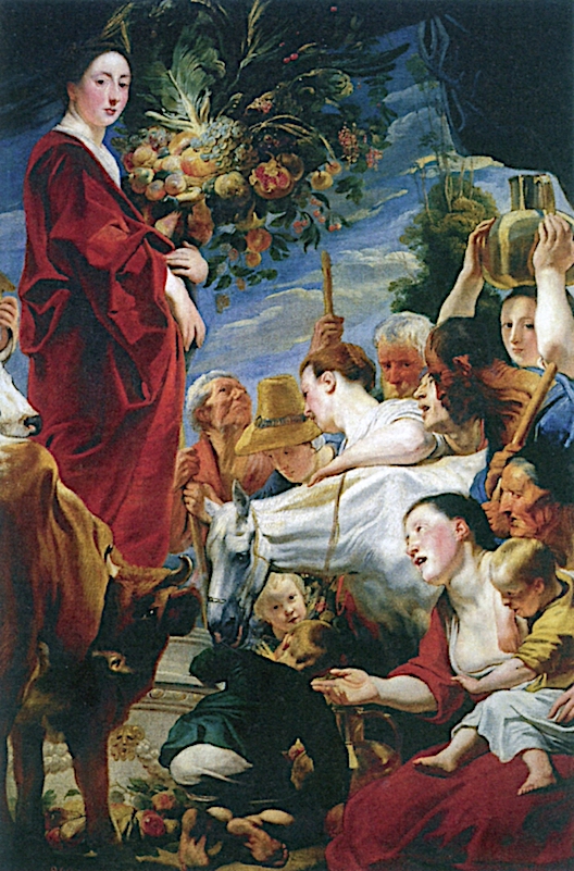 528x801 Homage To Ceres Painting Jacob Jordaens Oil Paintings - Ceres Painting