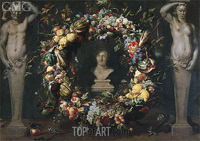 400x281 Still Life With Terms And A Bust Of Ceres Frans Snyders - Ceres Painting