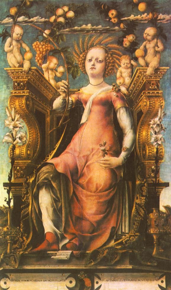 579x980 Ceres Enthroned - Ceres Painting