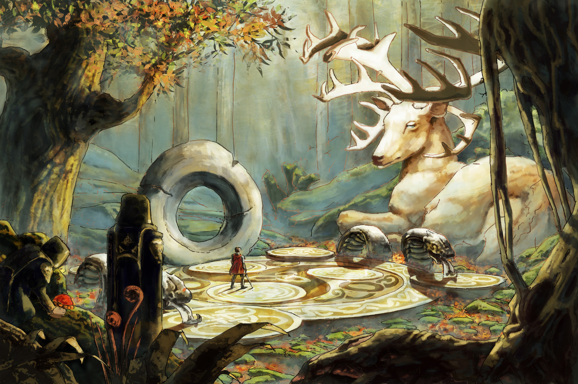 1920x1277 Artstation - Cernunnos Painting