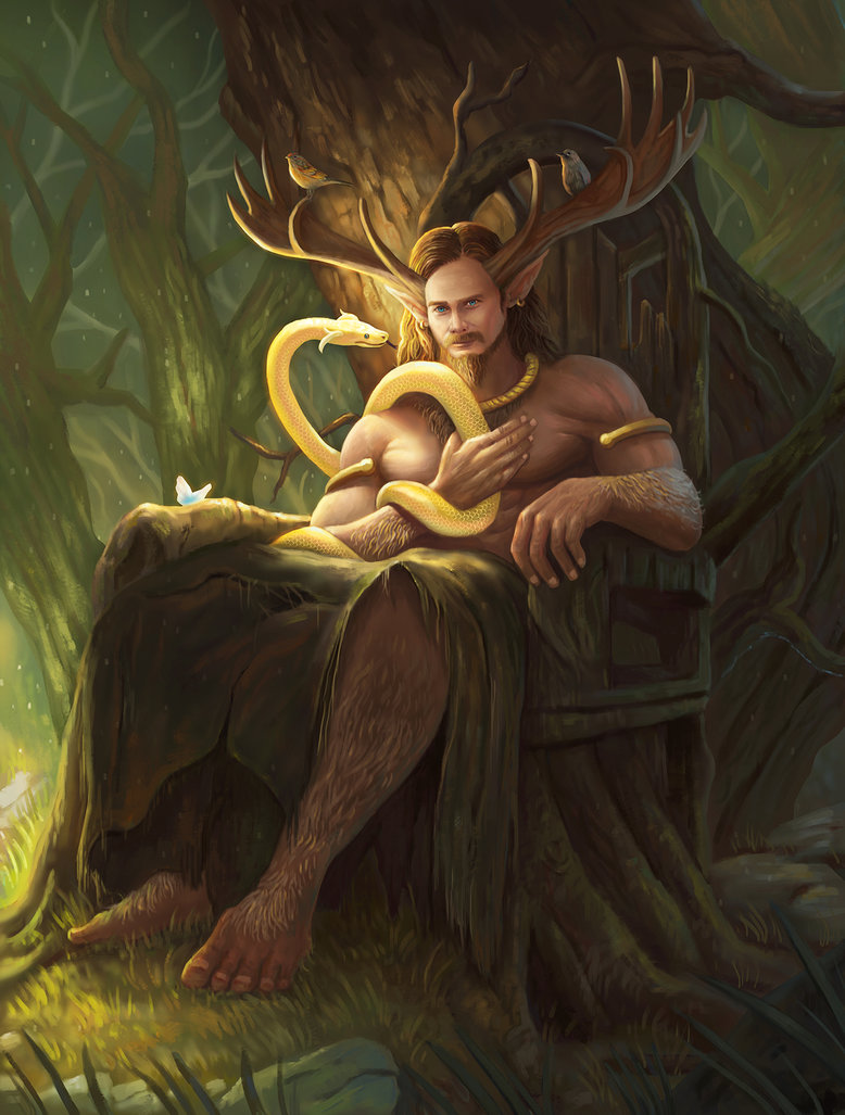 778x1027 Cernunnos By Montjart - Cernunnos Painting