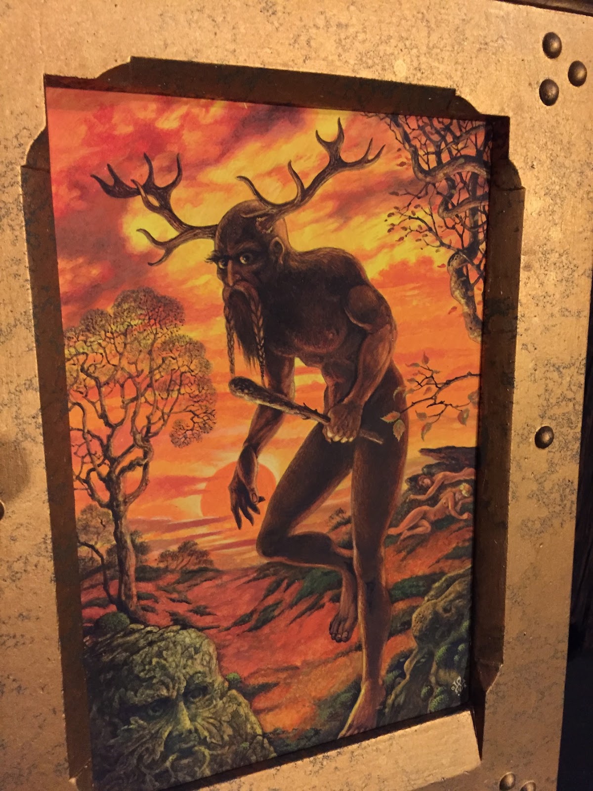 1200x1600 Museum Of Witchcraft Diary William Worthington Cernunnos Painting - Cernunnos Painting