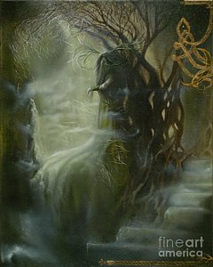 240x300 Oak Painting By Shawn Orne - Cernunnos Painting