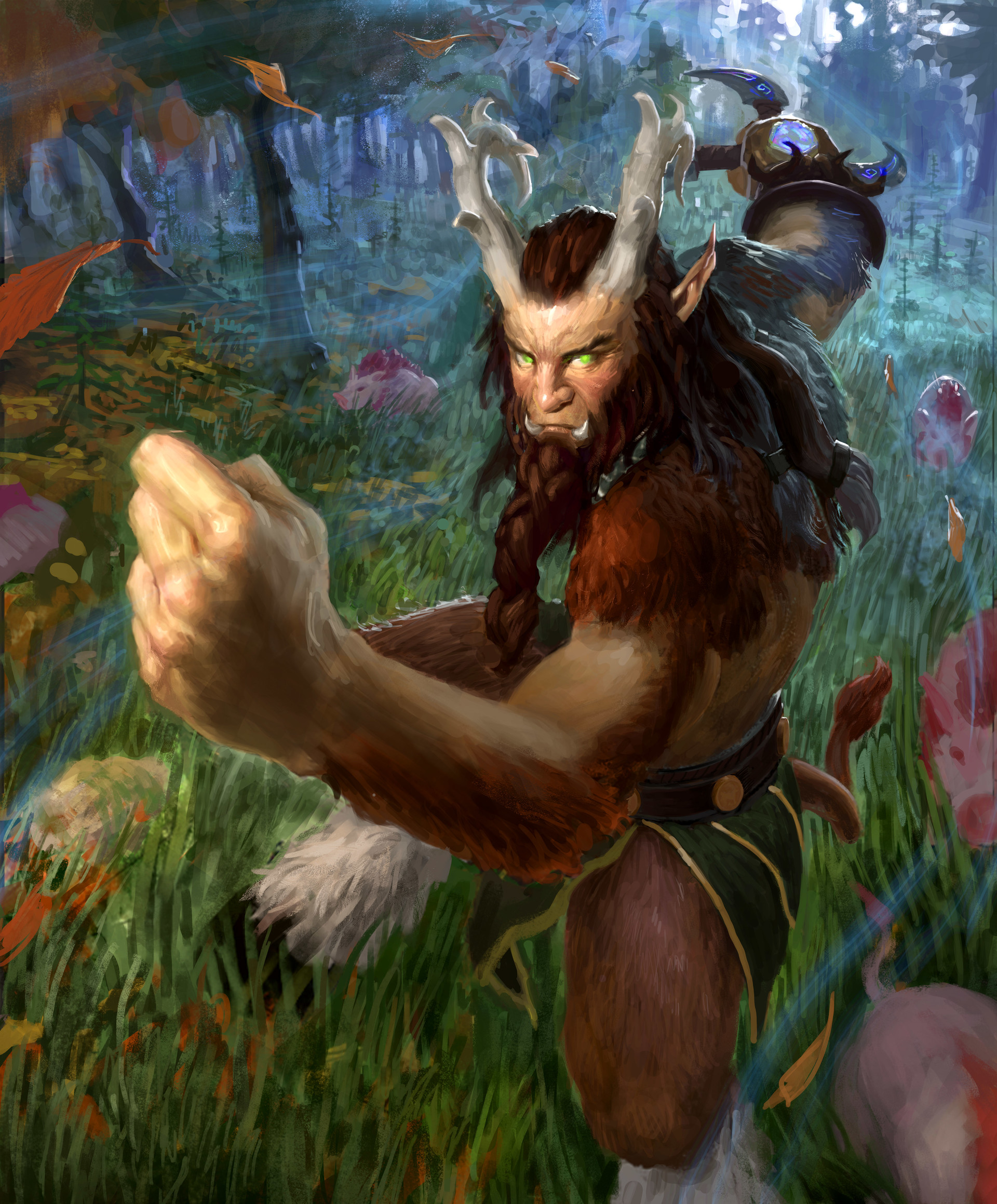 1920x2319 Artur Treffner - Cernunnos Painting