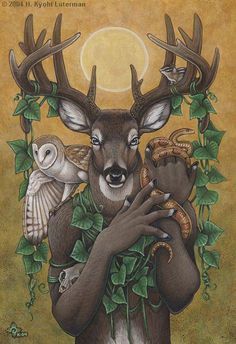 236x344 Cernunnos Wild Hunt - Cernunnos Painting
