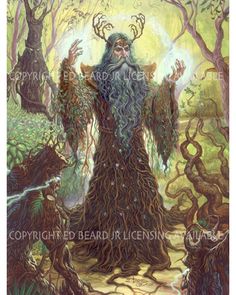 236x295 Cernunnos Paintings Mythology, Celtic Mythology - Cernunnos Painting