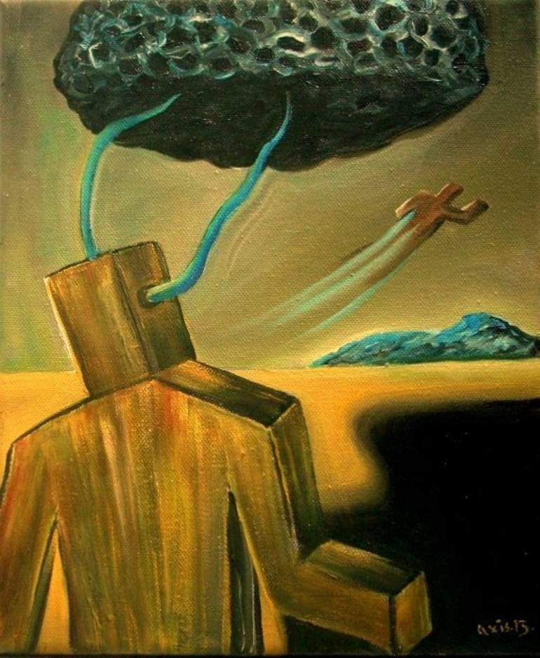 770x939 Saatchi Art In Search Of The Blue 4. Painting By Geoffrey Cervantes - Cervantes Painting