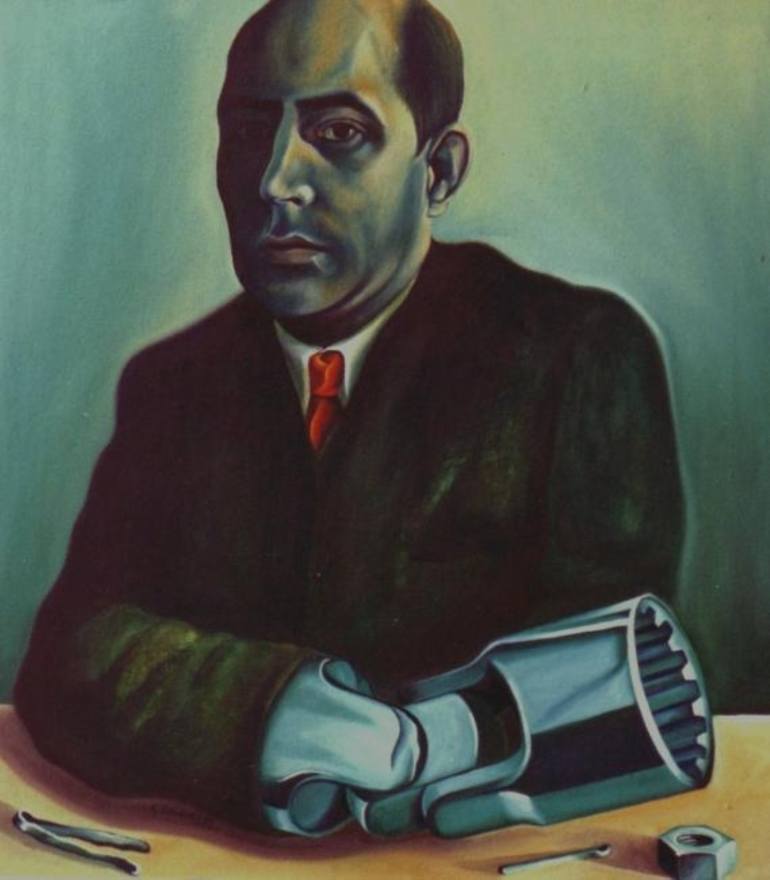 770x880 Saatchi Art The Mechanic. Painting By Geoffrey Cervantes - Cervantes Painting