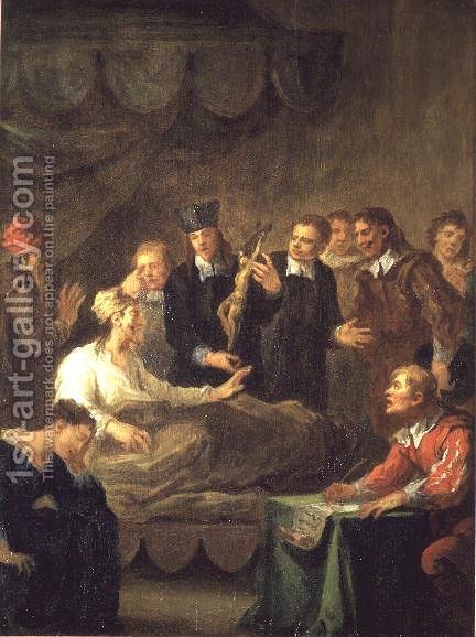 432x578 The Last Word And Testament Of Don Quixote, From Cervantes Don - Cervantes Painting