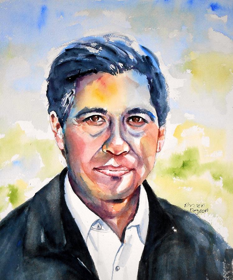 748x900 Cesar Chavez Painting By Brian Degnon - Cesar Chavez Painting