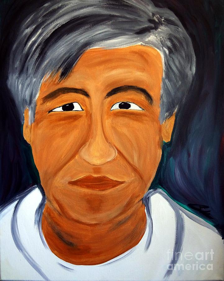 720x900 Cesar Chavez Painting By Carlos Alvarado - Cesar Chavez Painting