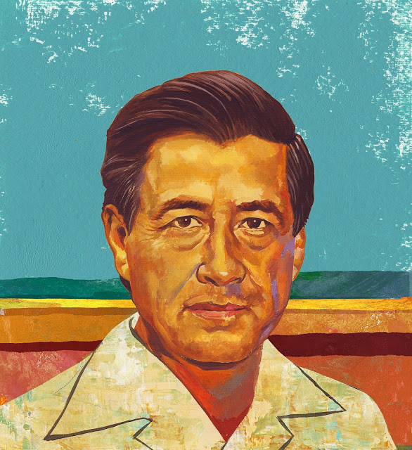 586x640 Hispanic Heritage. Rafael - Cesar Chavez Painting