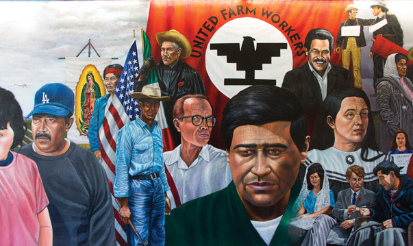 603x359 Honoring March 31, 2017 Rebeldes! - Cesar Chavez Painting