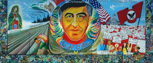 600x246 Celebrating Cesar Chavez Day - Cesar Chavez Painting