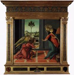 250x255 Cestello Annunciation (In Frame) By Botticelli, Sandro - Cestello Annunciation Painting