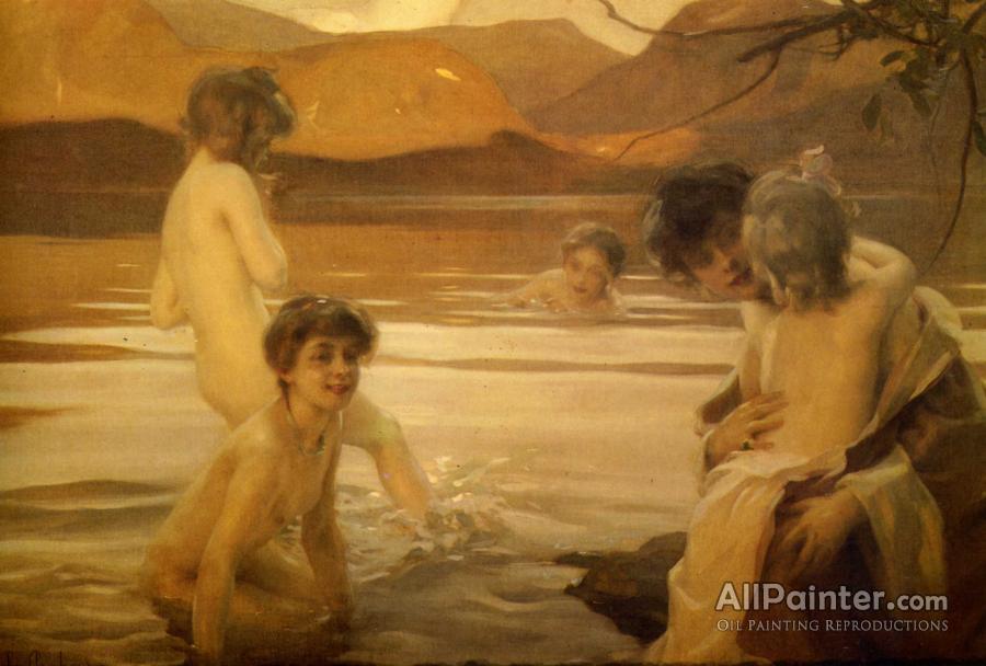 900x608 Paul Emile Chabas Premier Bain Oil Painting Reproductions For Sale - Chabas Painting
