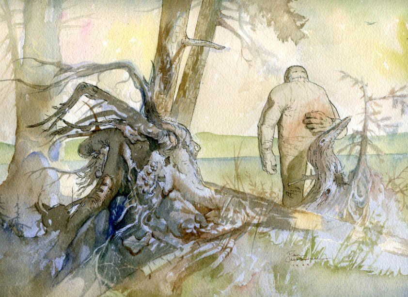 842x612 Concrete Painting By Paul Chadwick The Art Of Paul Chadwick - Chadwick Painting