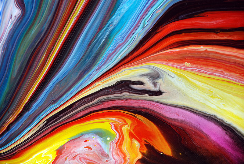 800x536 Colourful Rivers Of Paint By Mark Chadwick - Chadwick Painting