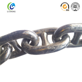 350x350 Stud Link Anchor Chain U2u3 Grade Black Painting - Chain Painting