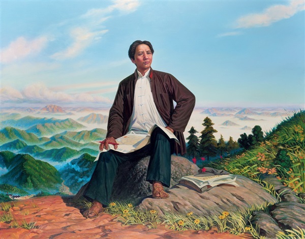 600x470 Mao In Jinggang Mountain By Wang Hui - Chairman Mao Painting
