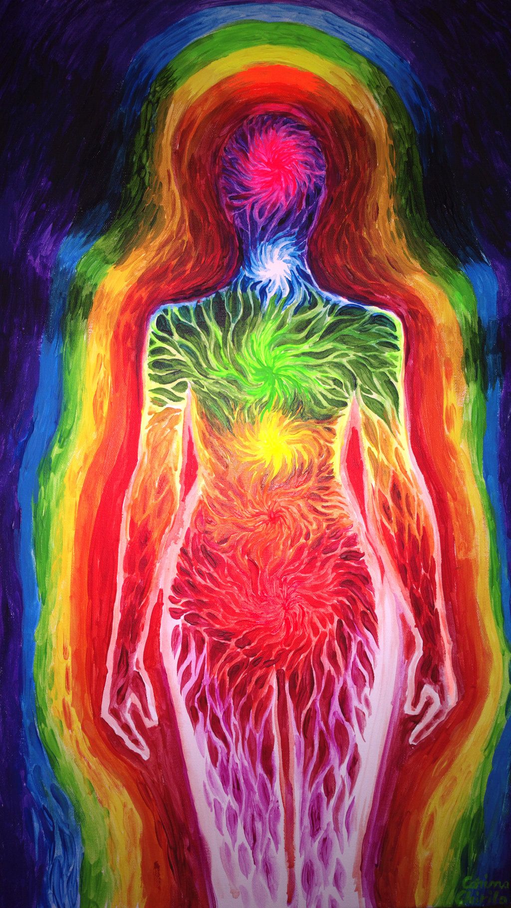 1024x1818 Chakra Energy And Aura By Corinazone Art W O Rk S - Chakra Painting