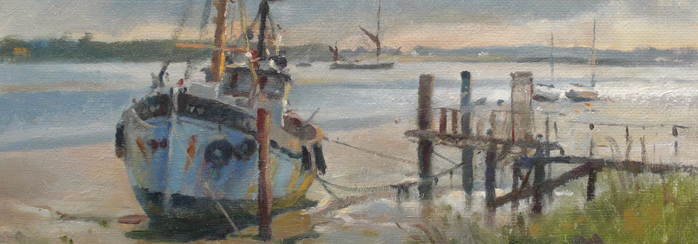 1000x350 Trevor Chamberlain Member Of The Wapping Group Of Artists - Chamberlain Painting