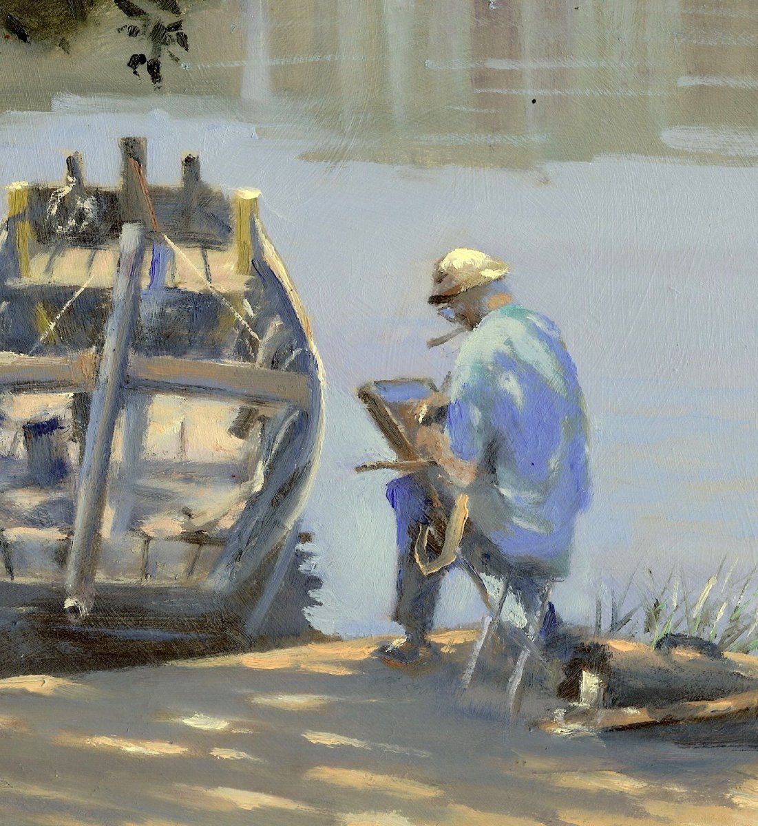 1101x1200 Trevor Chamberlain Painting In Chinon - Chamberlain Painting