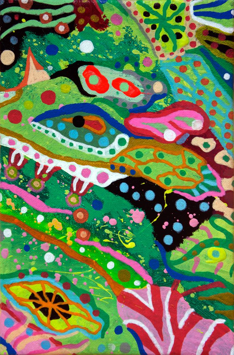 770x1169 Saatchi Art Interior Garden - Chameleon Painting
