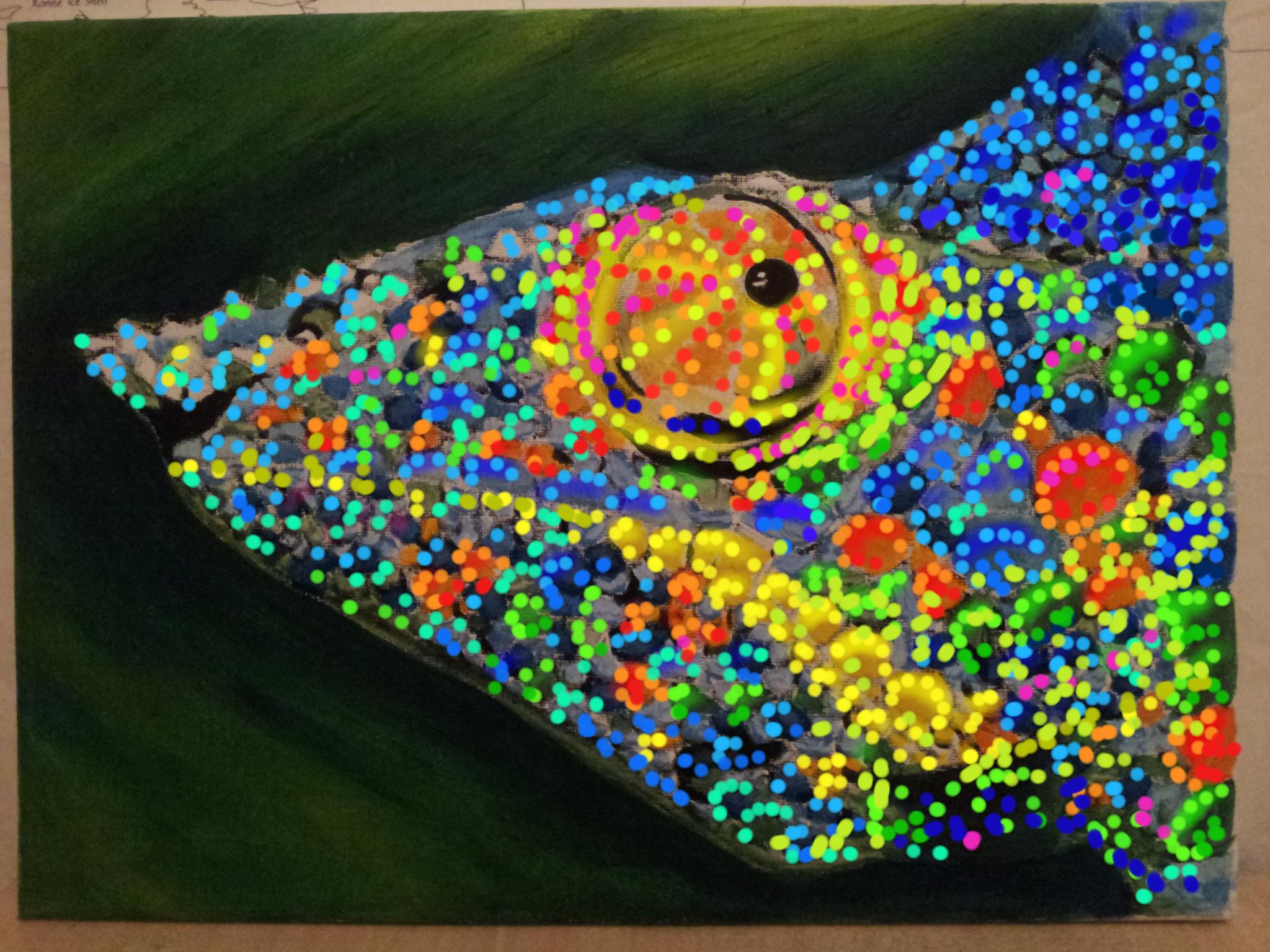 2048x1536 Chameleon Chasing My Shadow - Chameleon Painting