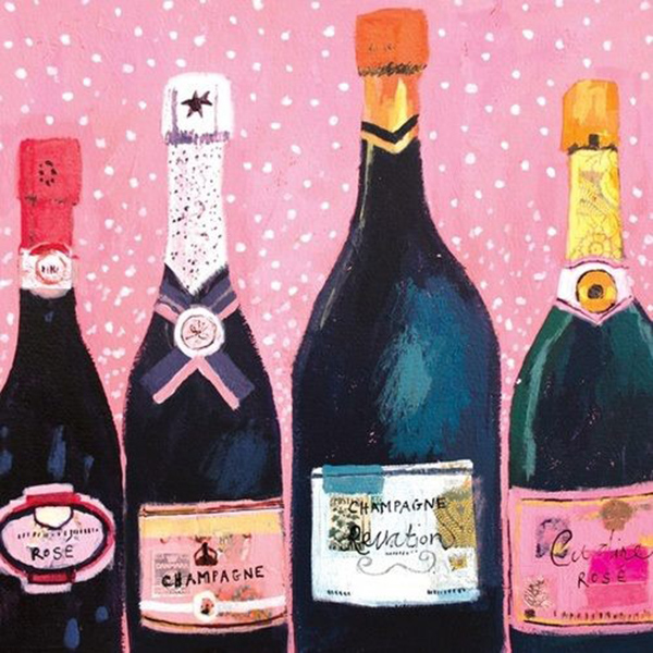 Champagne Bottle Painting at PaintingValley.com | Explore collection of