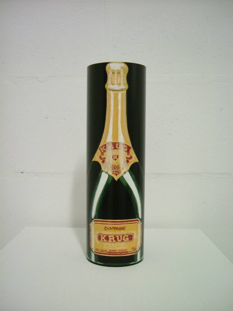 770x1027 Saatchi Art Champagne Bottle Painting By Elizabeth Simpson - Champagne Bottle Painting