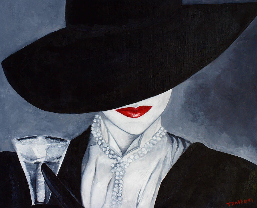 900x729 Champagne Please Painting By Traci Dalton - Champagne Painting