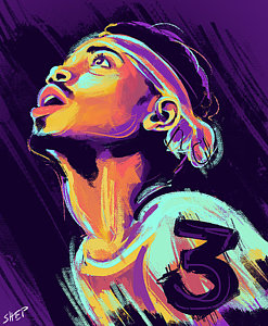 247x300 Chance The Rapper Art Fine Art America - Chance The Rapper Painting