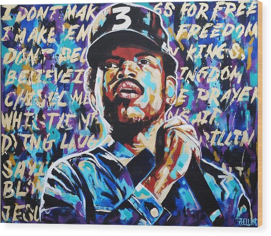 537x468 Chance The Rapper Painting By Joseph Demaegd - Chance The Rapper Painting